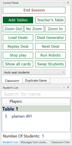 Shark Bridge Teacher’s Console