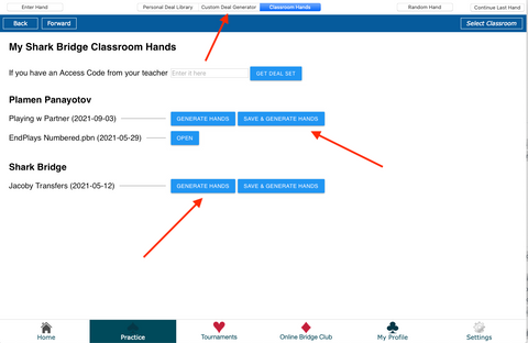 Shark Bridge Teacher’s Console