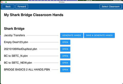 Shark Bridge Teacher’s Console