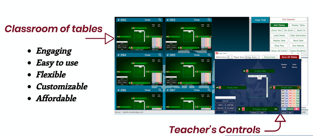 Shark Bridge Teacher’s Console