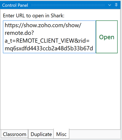 Shark Bridge Teacher’s Console